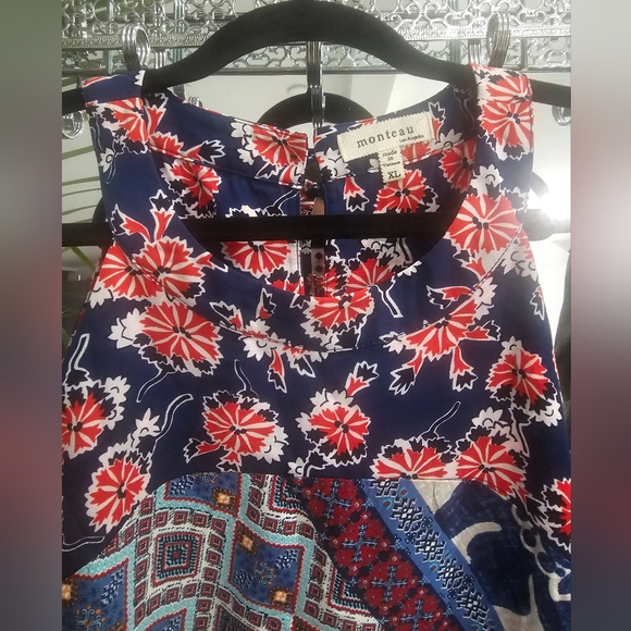 Monteau patterned summer Dress XL - Picture 3 of 7